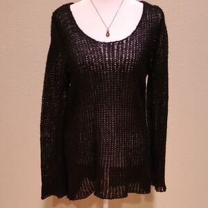 Wyton Black Knit Sweater Size L